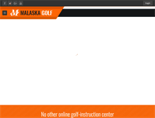 Tablet Screenshot of malaskagolf.com
